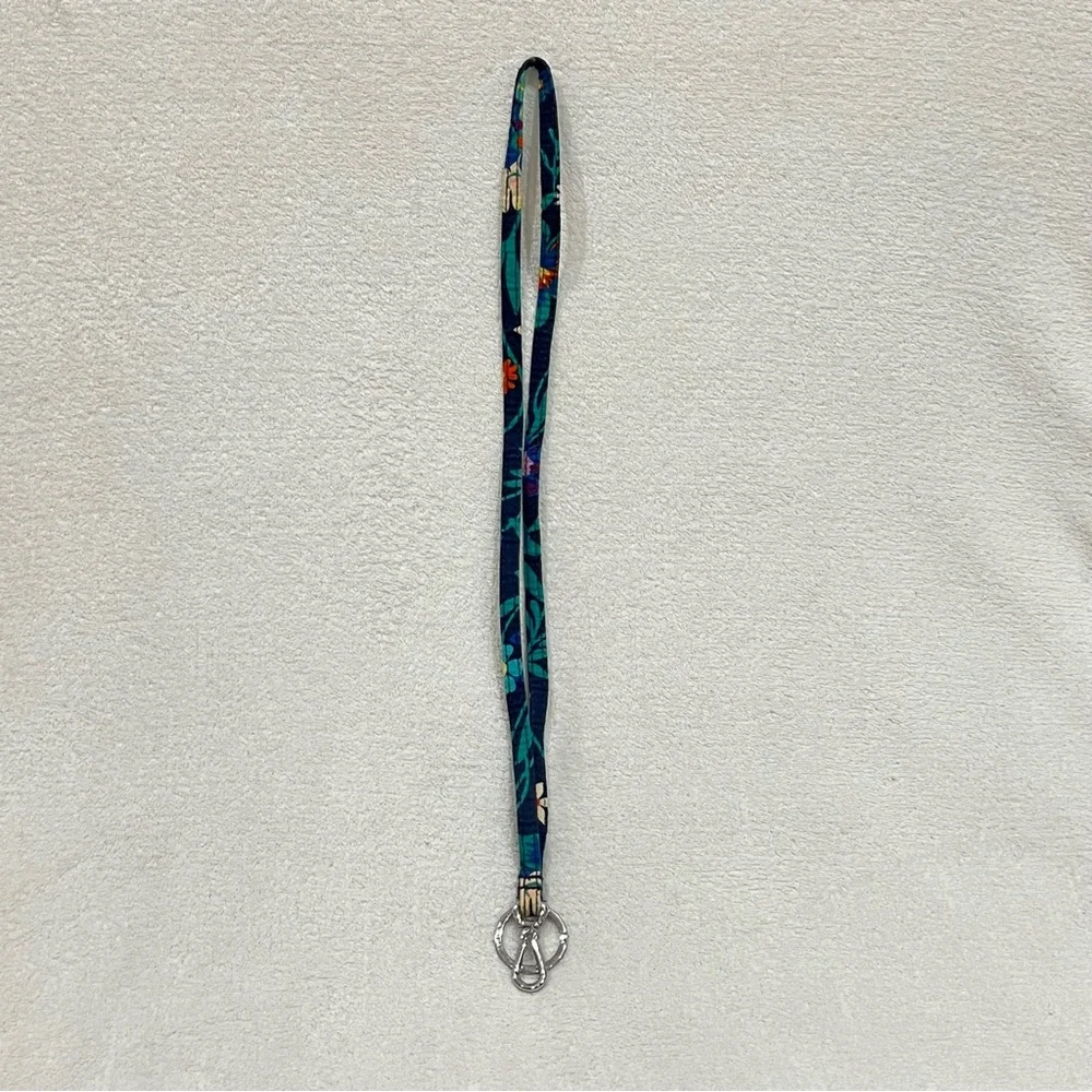 Vera Bradley Navy Floral Lanyard