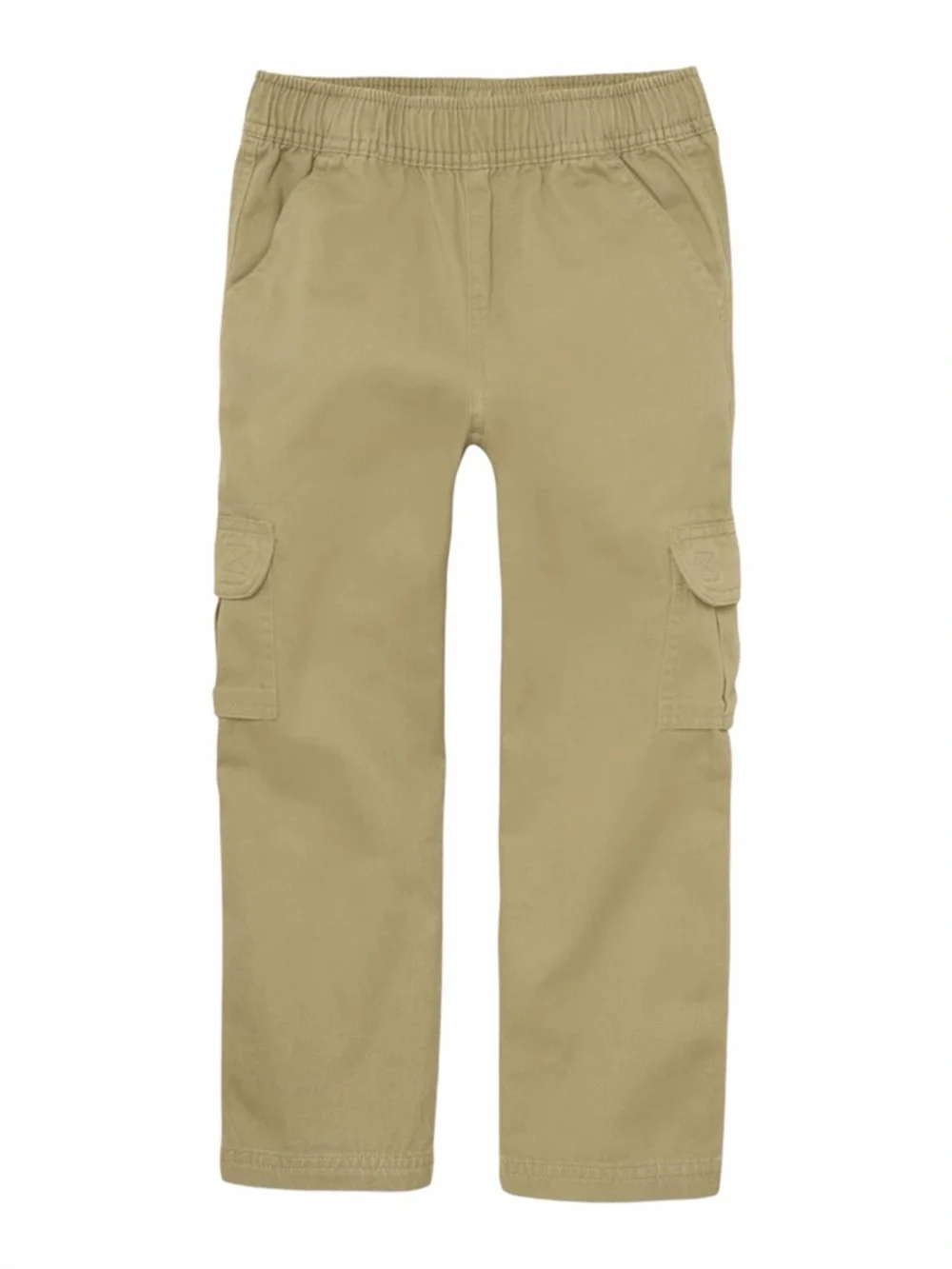 The Children's Place Boys 6 Slim Khaki Uniform Mid Rise Pull on Cargo Pants D1