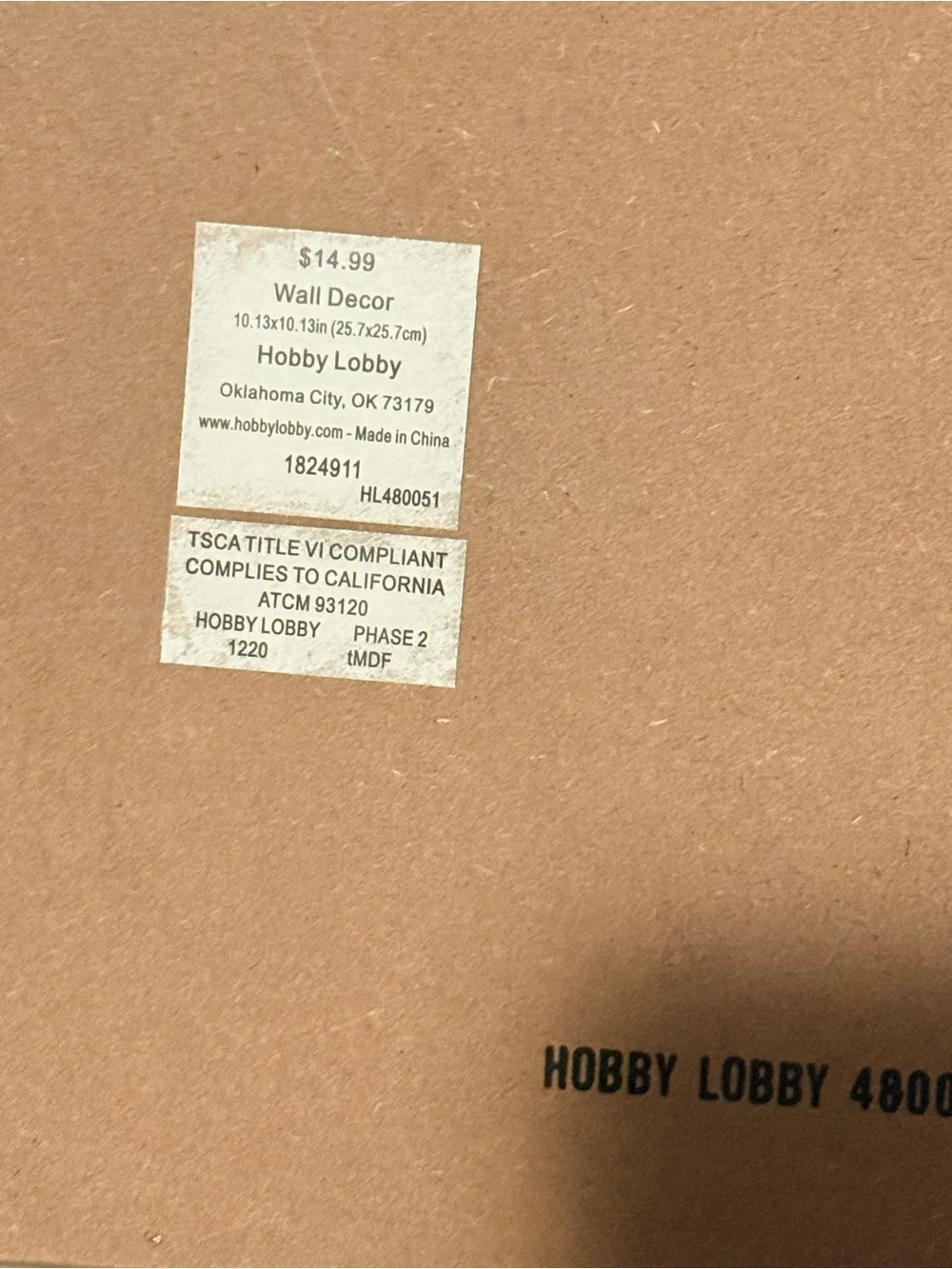 Hobby Lobby lettering frame