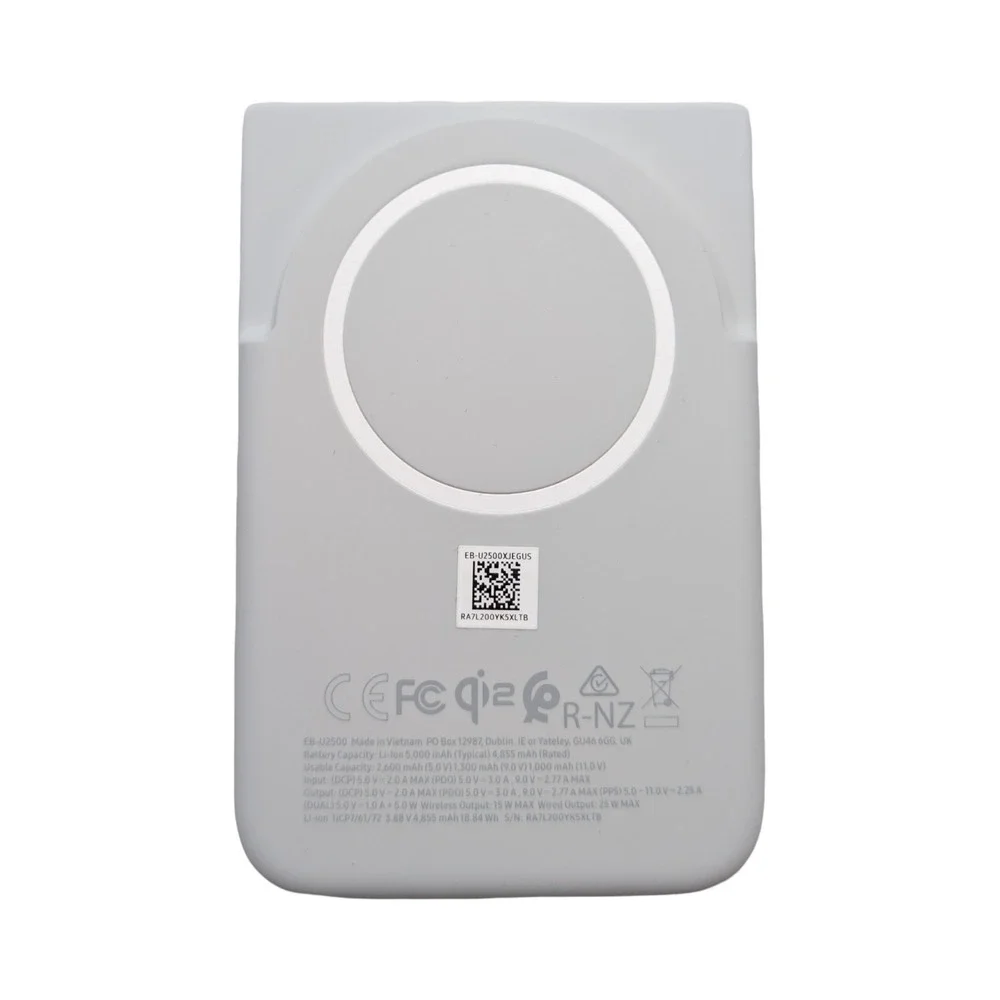 Qq4Oh Samsung - Magnetic Wireless Battery Pack With Kick Stand 5,000 mAh - Gray