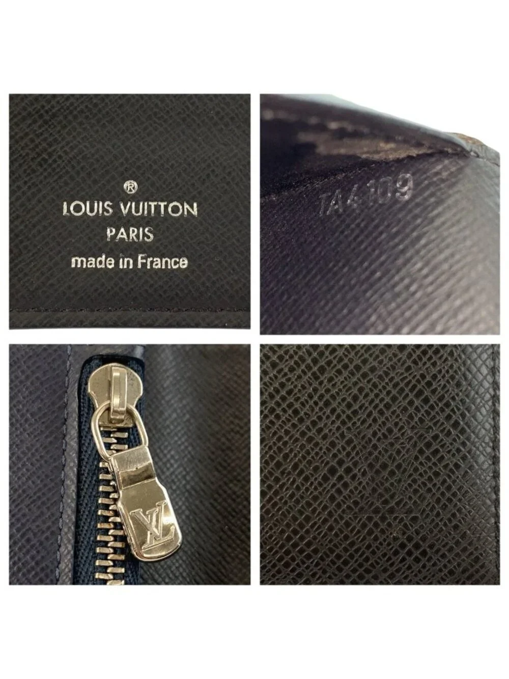 Louis Vuitton Taiga Portefeuille Alexandre Noir Black Wallet