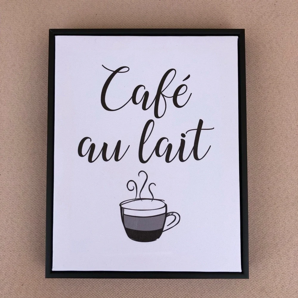 Coffee Lover's Wood Base Panels Set of 3 Modern m Minimalist Wall Art Prints