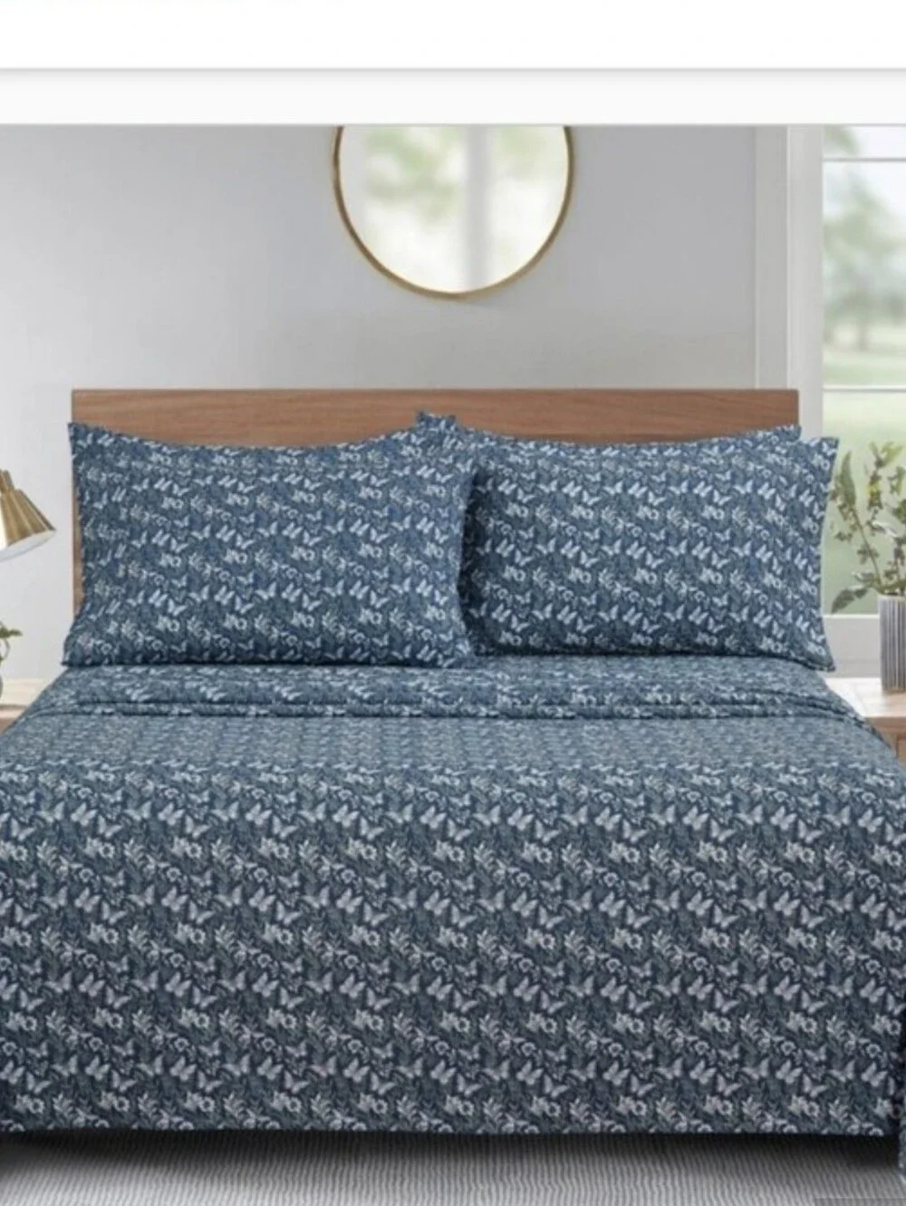 South Point Home Fashions Microfiber 6-piece Sheet Set, New, Butterfly Flowers