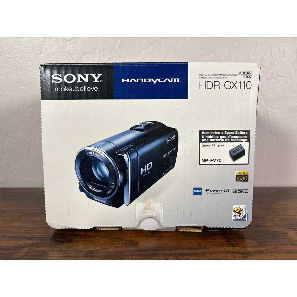 Sony Handycam HDR-CX110 Black Digital HD Video Camera Recorder 25x Optical Zoom