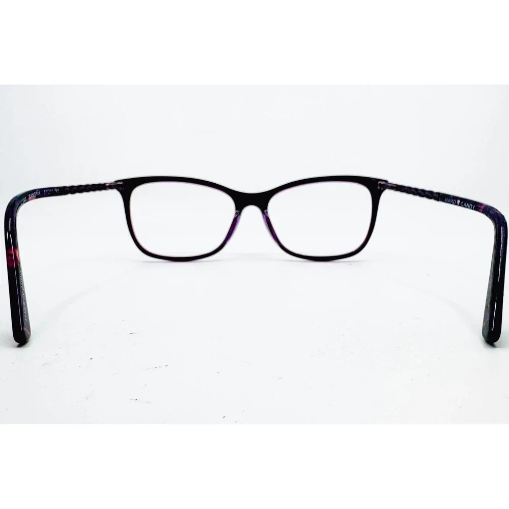 Hard Candy Eyeglasses Women Purple HC268 Sangria Cat Eye 57-17-145