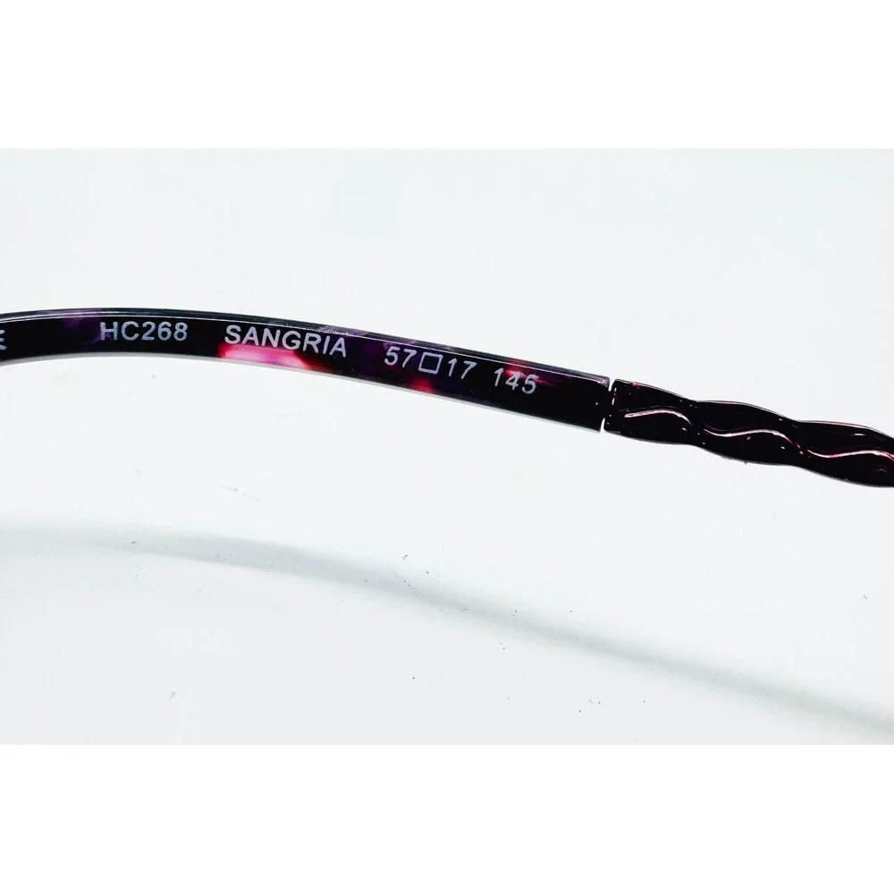 Hard Candy Eyeglasses Women Purple HC268 Sangria Cat Eye 57-17-145