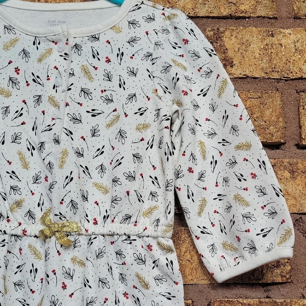 Carter's Jumpsuit with Floral and Feather Accents Size 18 Months