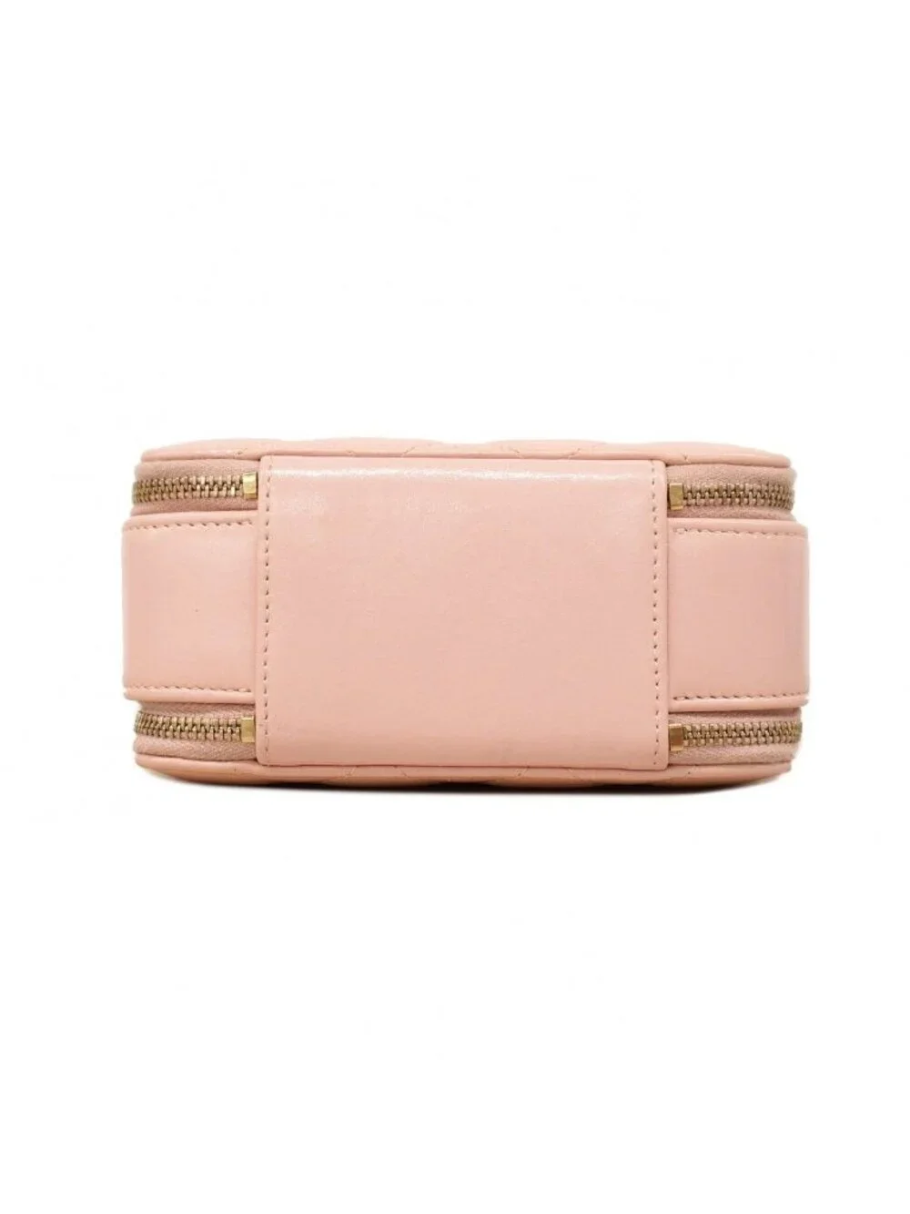 Chanel Vanity Bag Quilted Lambskin Pink Champagne Gold 2-Way