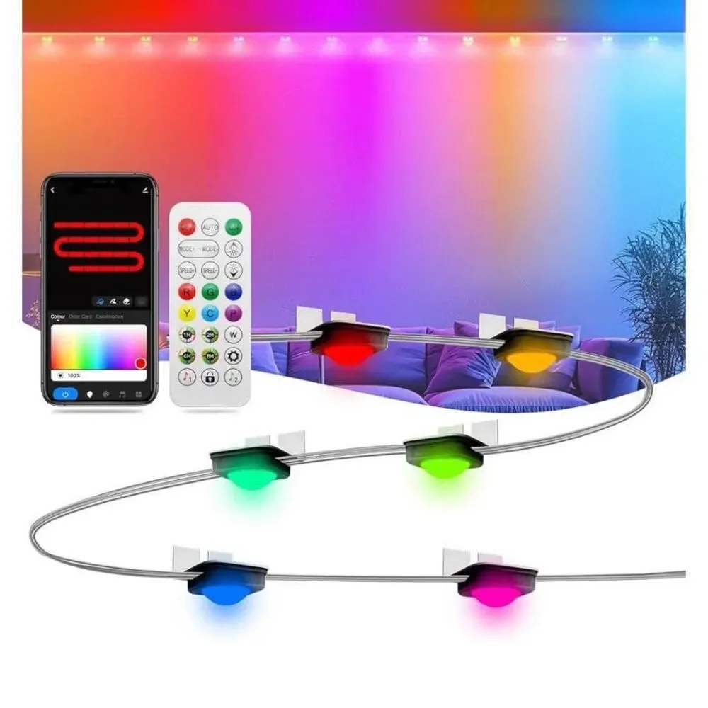 LemonRole String Downlights, Smart RGB+IC+WW LED String Lights  Alexa,