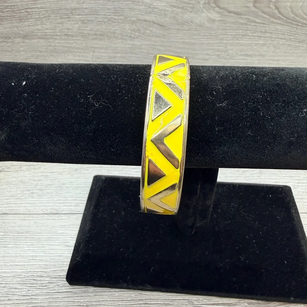 Yellow‎ Geometric Bangle Bracelet