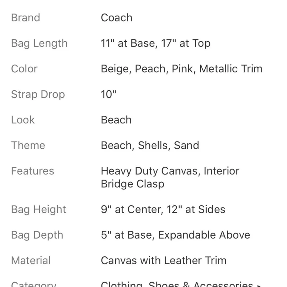 Coach see bag