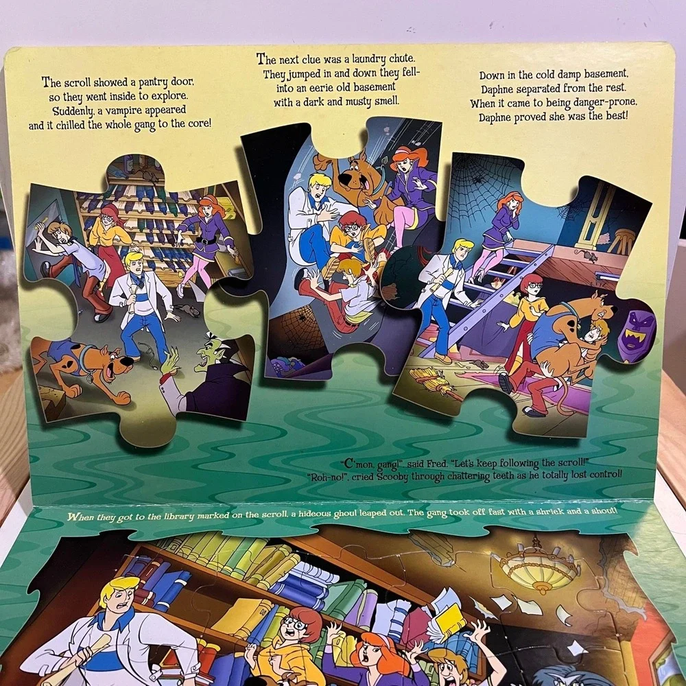 Scooby Doo Mystery Puzzle‎ Party 6 Big Puzzles Pages Hanna Barbara Shaggy  Velma