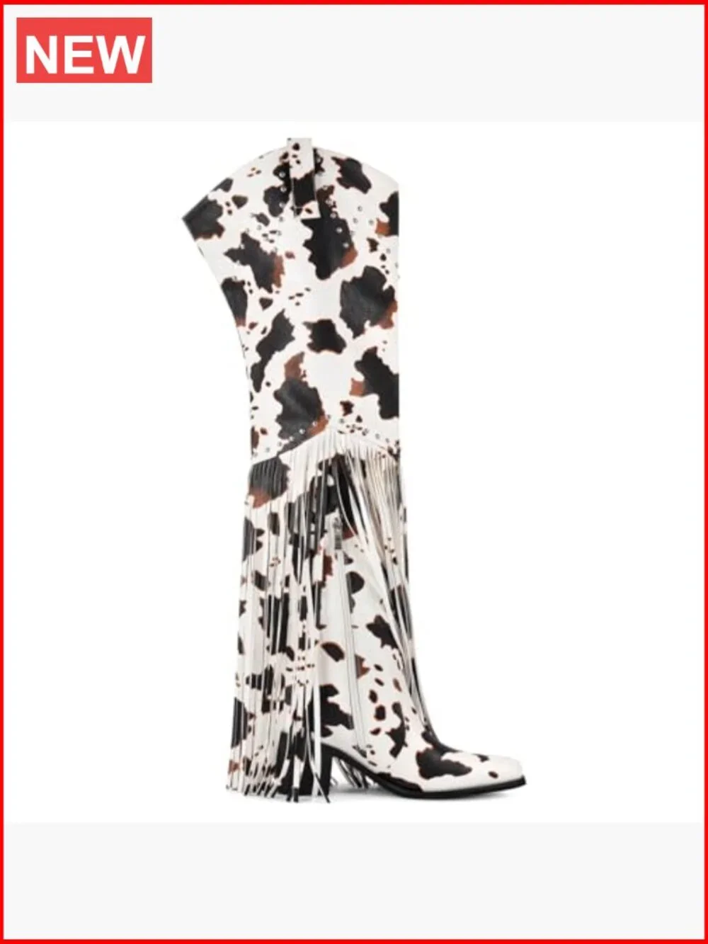 Western Fringe Thigh High Cowboy Boots Over Knee Wide Calf Cowgirl