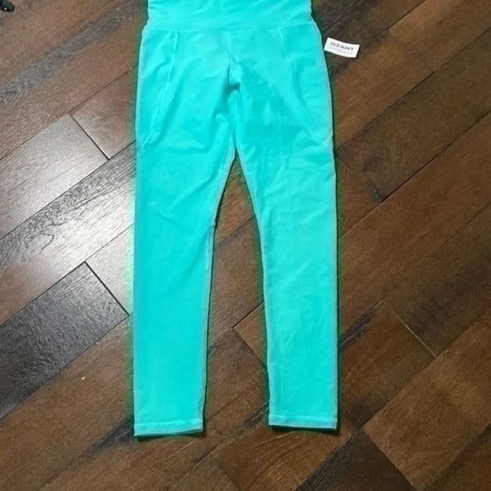NWT girls XL turquoise leggings‎ old navy active kids