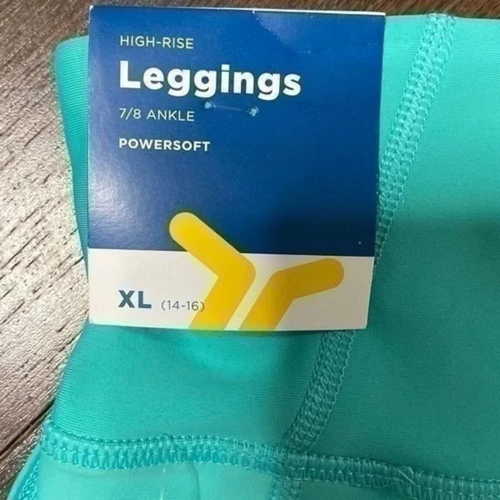 NWT girls XL turquoise leggings‎ old navy active kids
