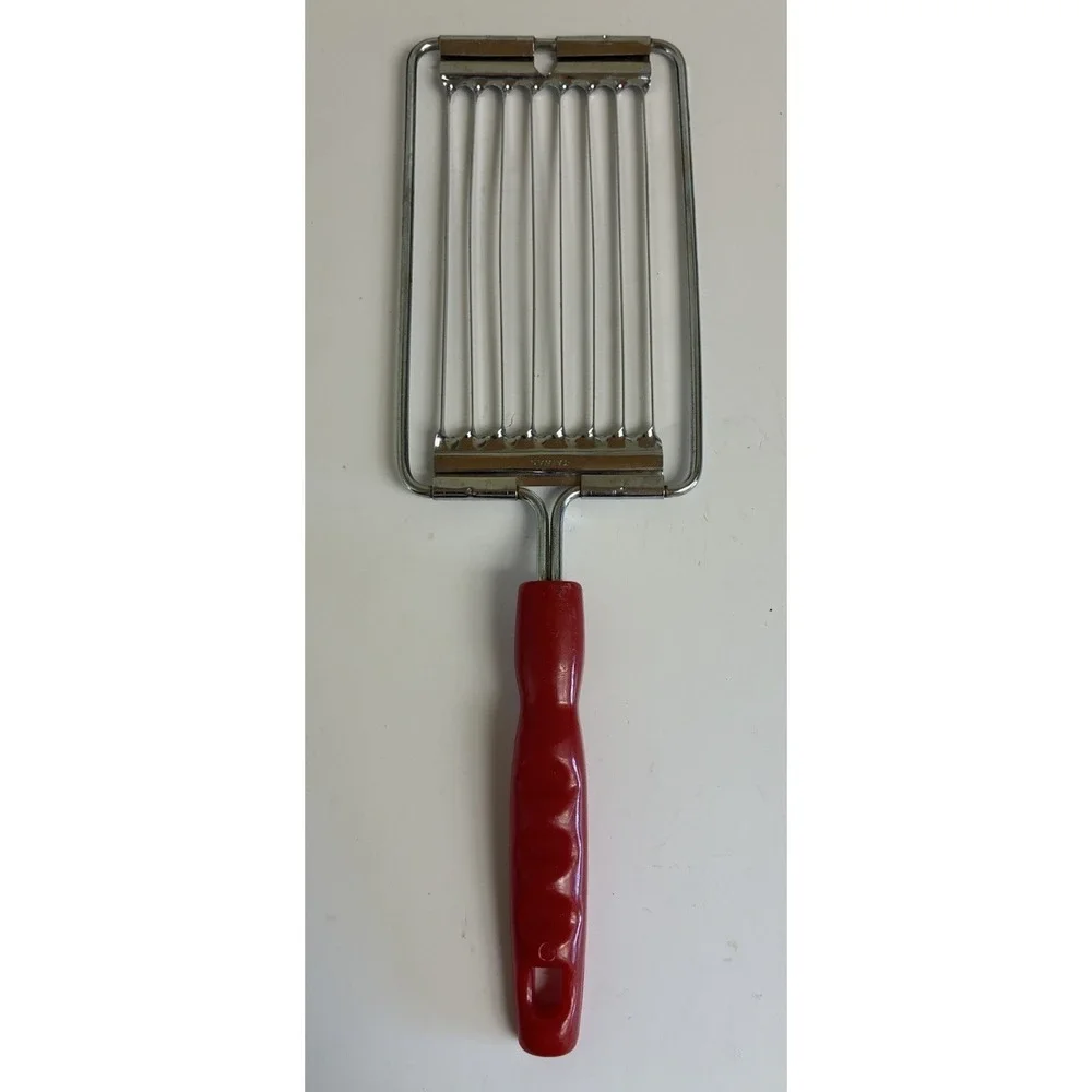 Vintage Tomato Slicer with‎ Red Handle