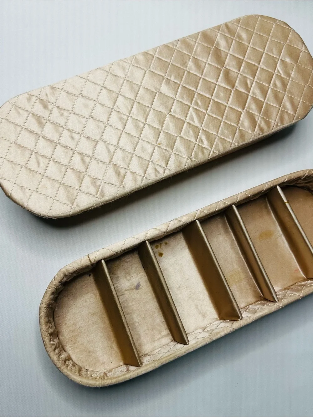 Vintage quilted gold