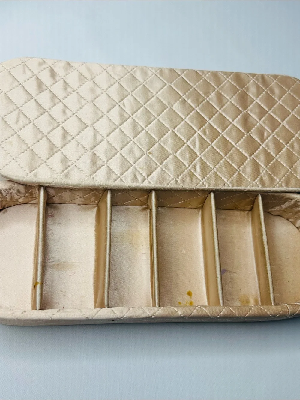 Vintage quilted gold