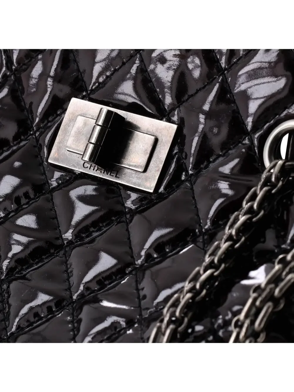 Chanel Reissue Tote Quilted Patent Tall #285855C10B