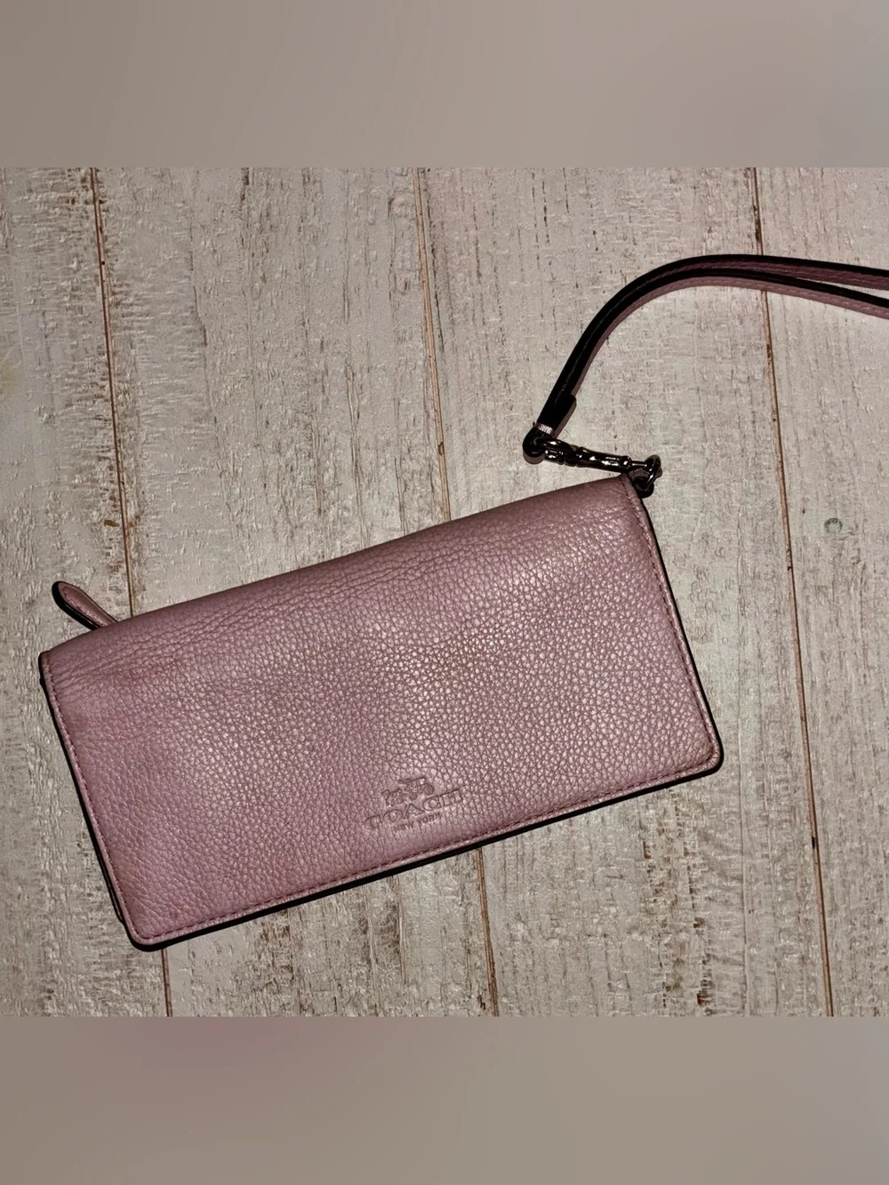 Coach Leather Wristlet Wallet