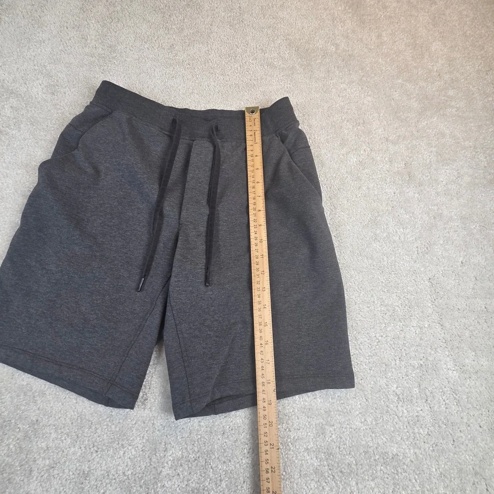 Lululemon Mens City Sweat Short 9 Inch Heathered Charcoal Grey Size M Medium