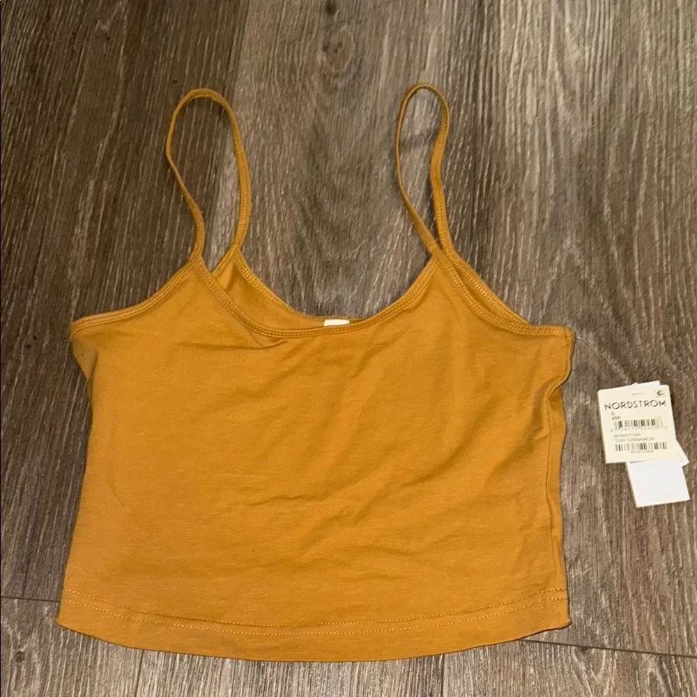 Nordstrom Women's Tan Crop Top