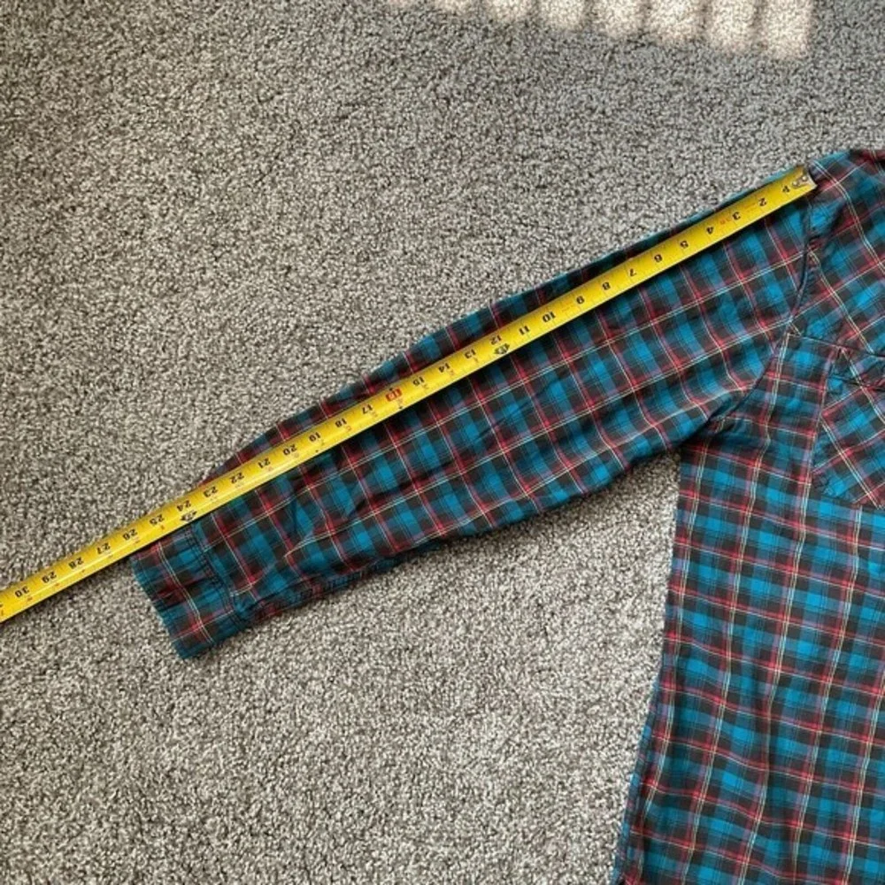Levi's Plaid Long Sleeve Button-Down Shirt Top‎ Sz 2XL Multicolored
