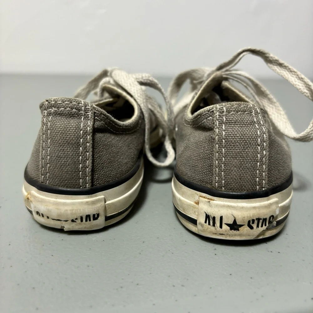Converse Gray Sneakers Lace Up Youth Size 11
