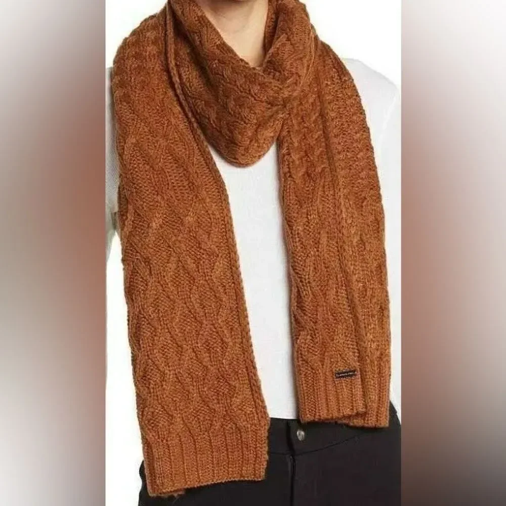 MICHAEL KORS Women’s Access Striped Cable Muffler 76”X 11”
