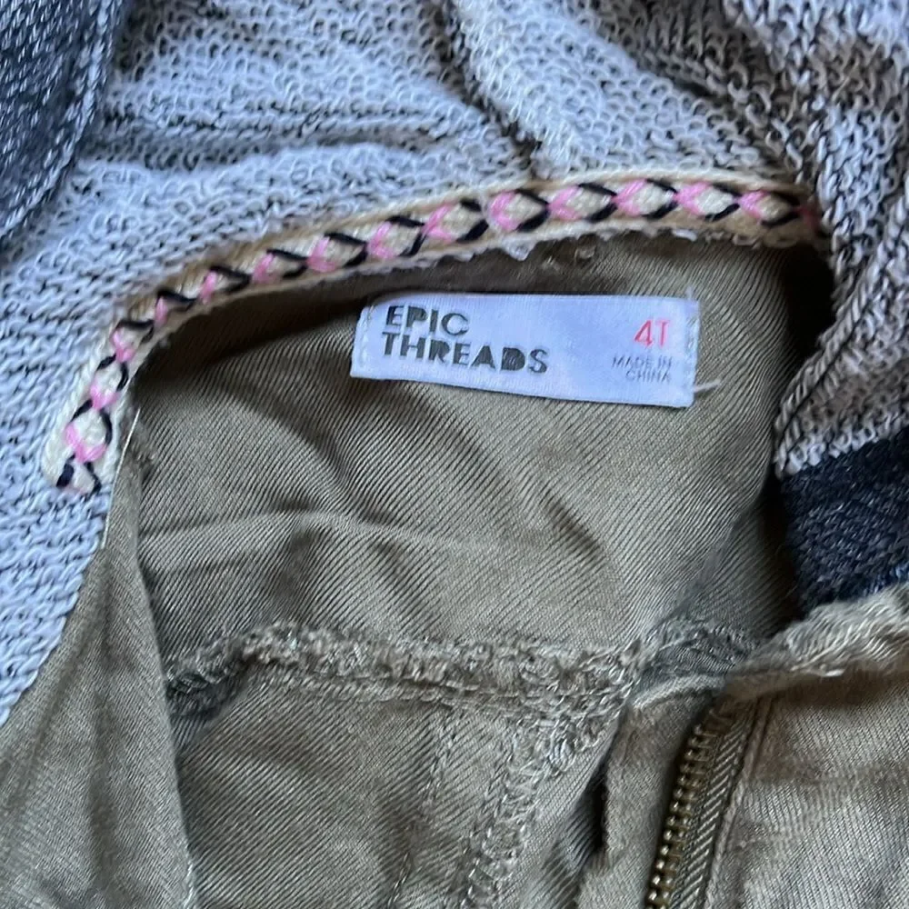 Kids army green jacket