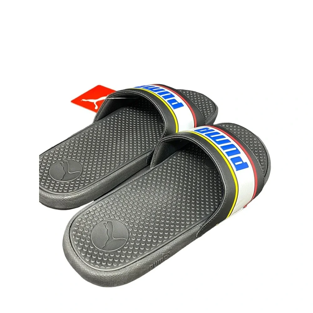 Puma Kids Size 11 Cool Cat Sport‎ Retro BX PS Slide Sandals Black 382479-03