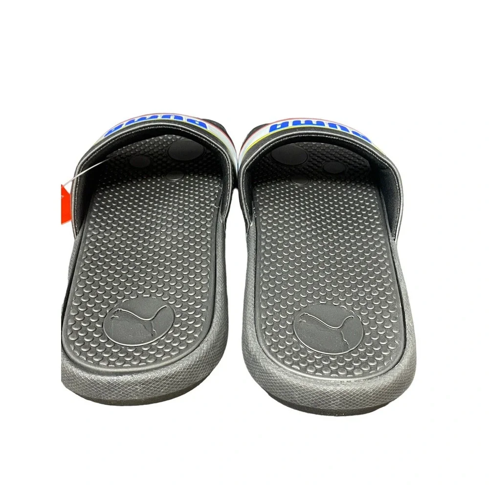 Puma Kids Size 11 Cool Cat Sport‎ Retro BX PS Slide Sandals Black 382479-03