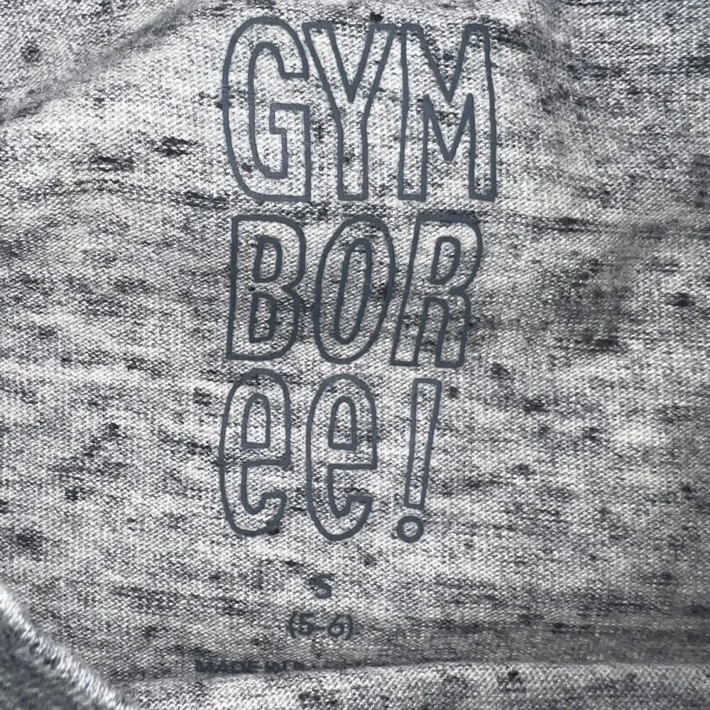 Gymboree Girls Gray Love Short Sleeve Graphic T-Shirt Valentines Day Small NWT