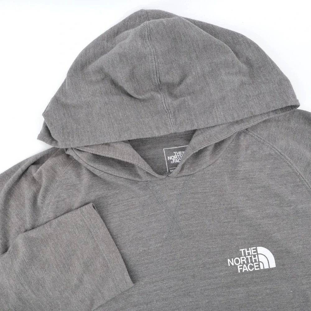 The North Face Classic Fit Lightweight Hooded Shirt Gray Long Sleeve Mens XL