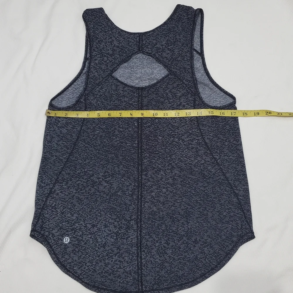 Lululemon Sculpt Tank Black White Size 8