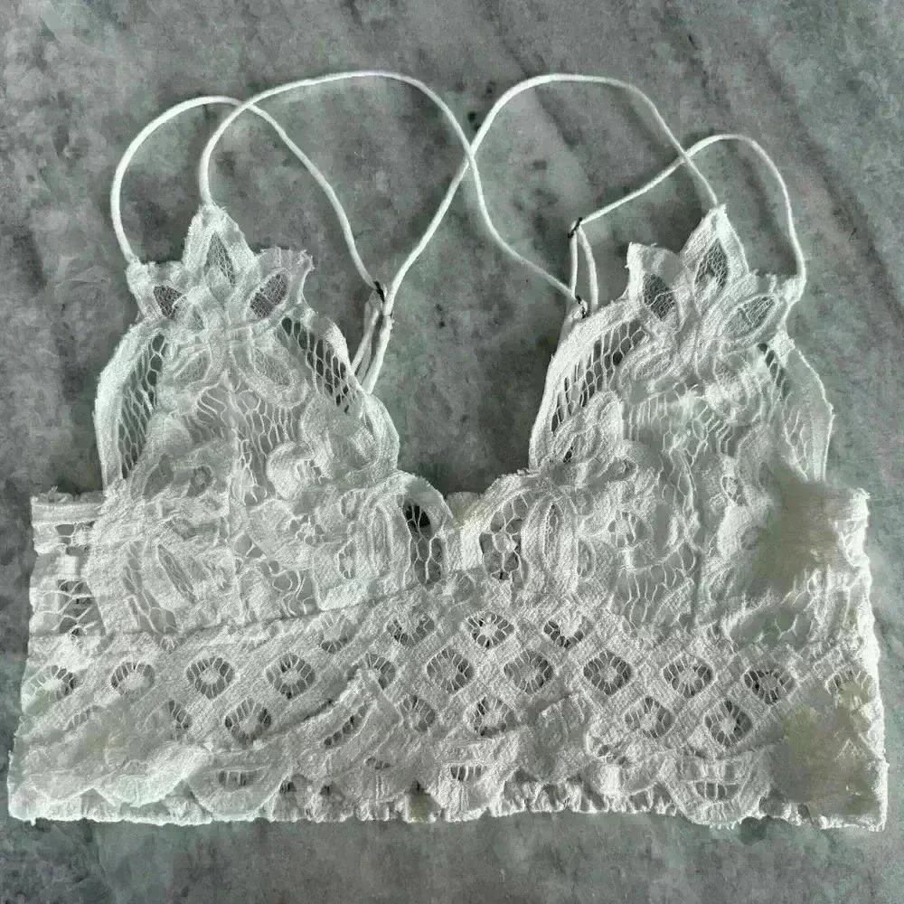 Free People Adell Bralette crochet lace cropped perfect