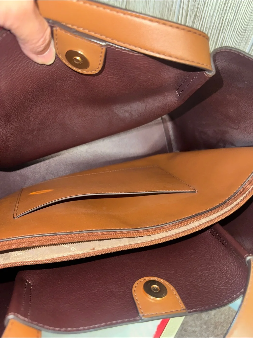 Michael Kors pebbled leather