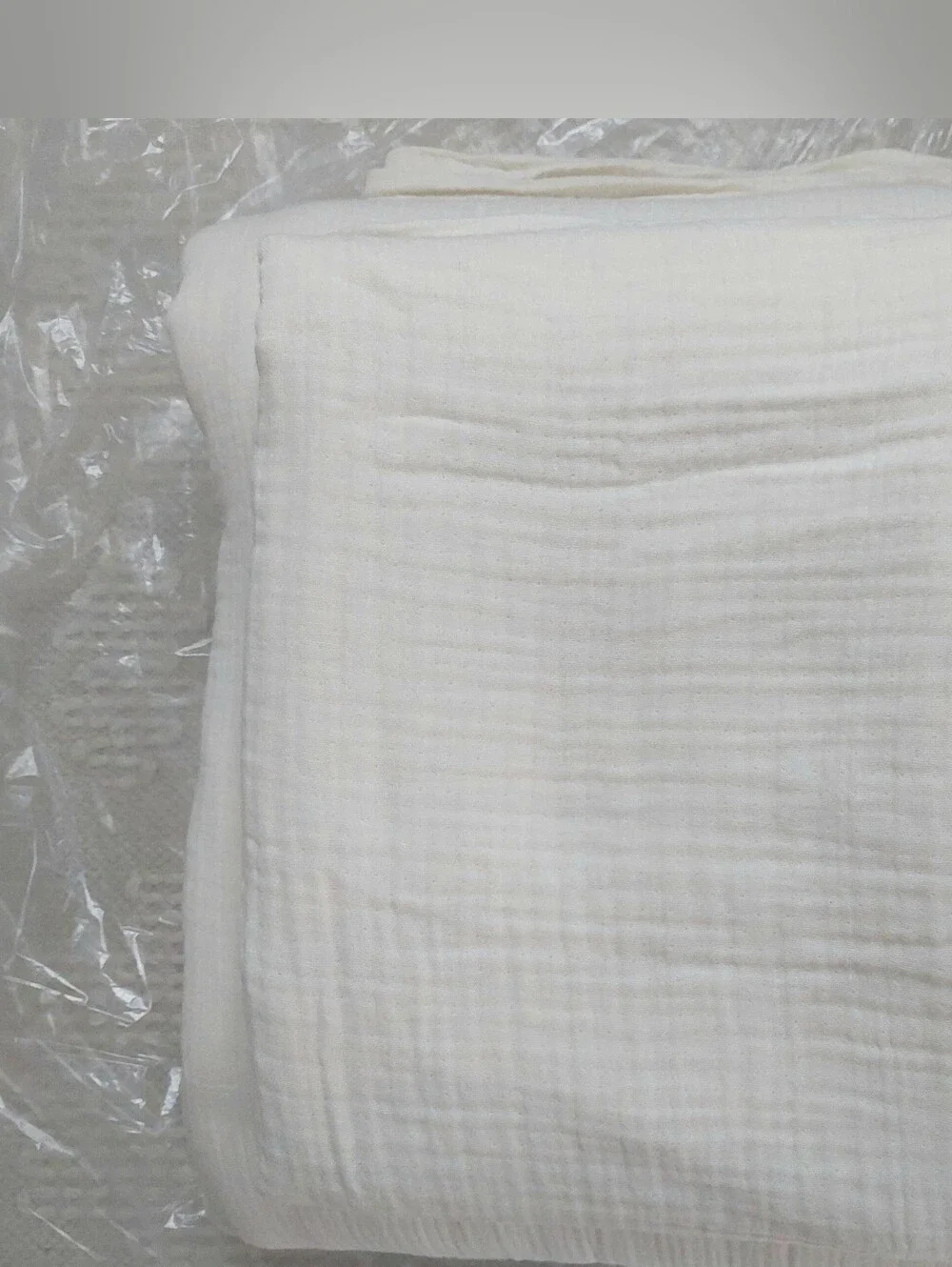 Quince Organic Cotton Airy Gauze Undyed Duvet Cover Set! King/ Cal King (756)