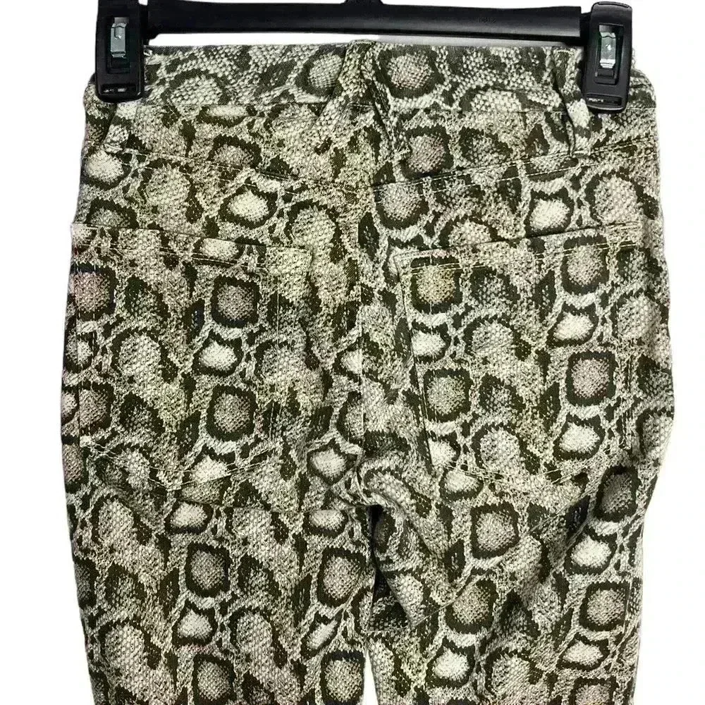 Good American Good Legs Grey Leopard Animal Print Skinny Jeans Size 00/24