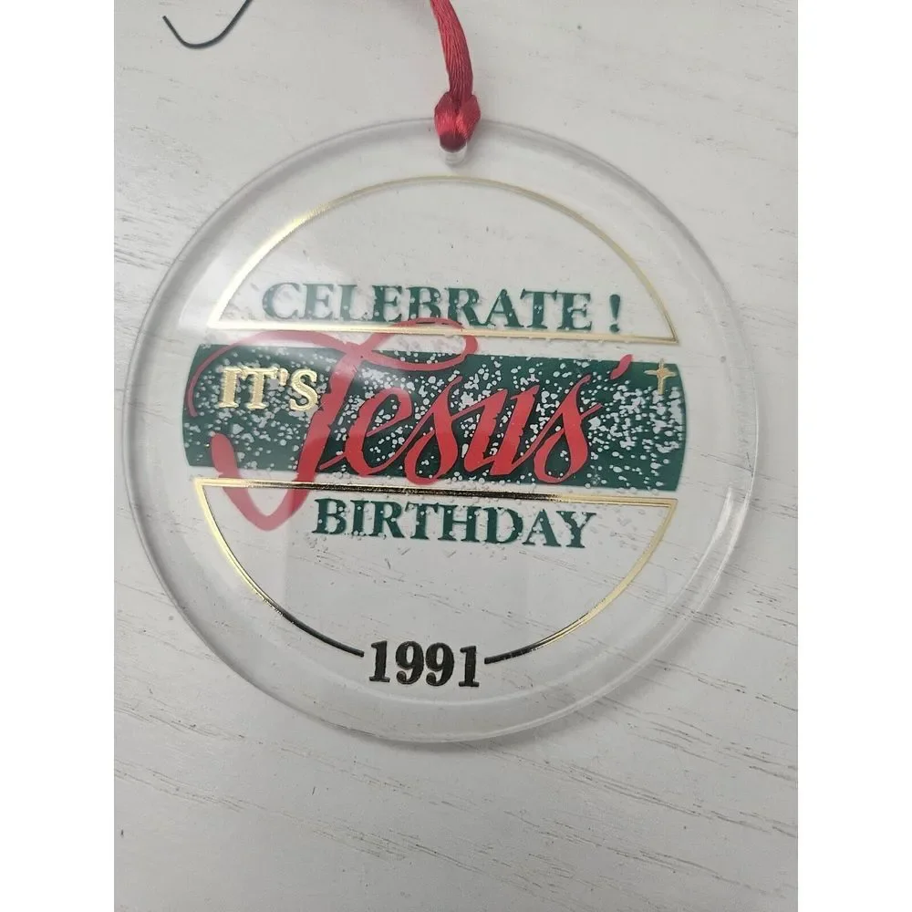 Vintage 1980-1990's Plastic Acrylic Ornaments Snowman Christmas‎