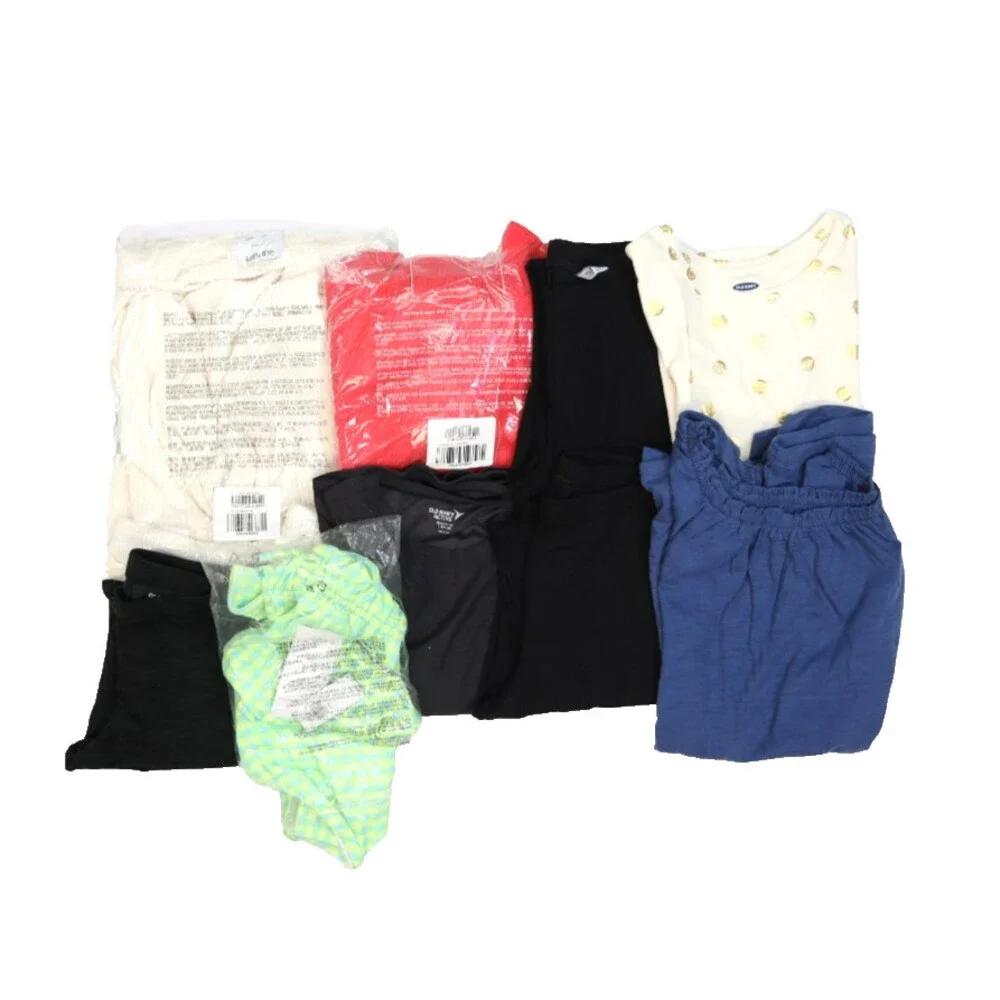 Old Navy Bulk Lot Of 10 Girls Size Large 10/12 Mixed Season Tops Bottoms Shorts