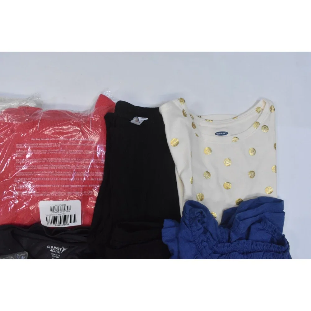 Old Navy Bulk Lot Of 10 Girls Size Large 10/12 Mixed Season Tops Bottoms Shorts