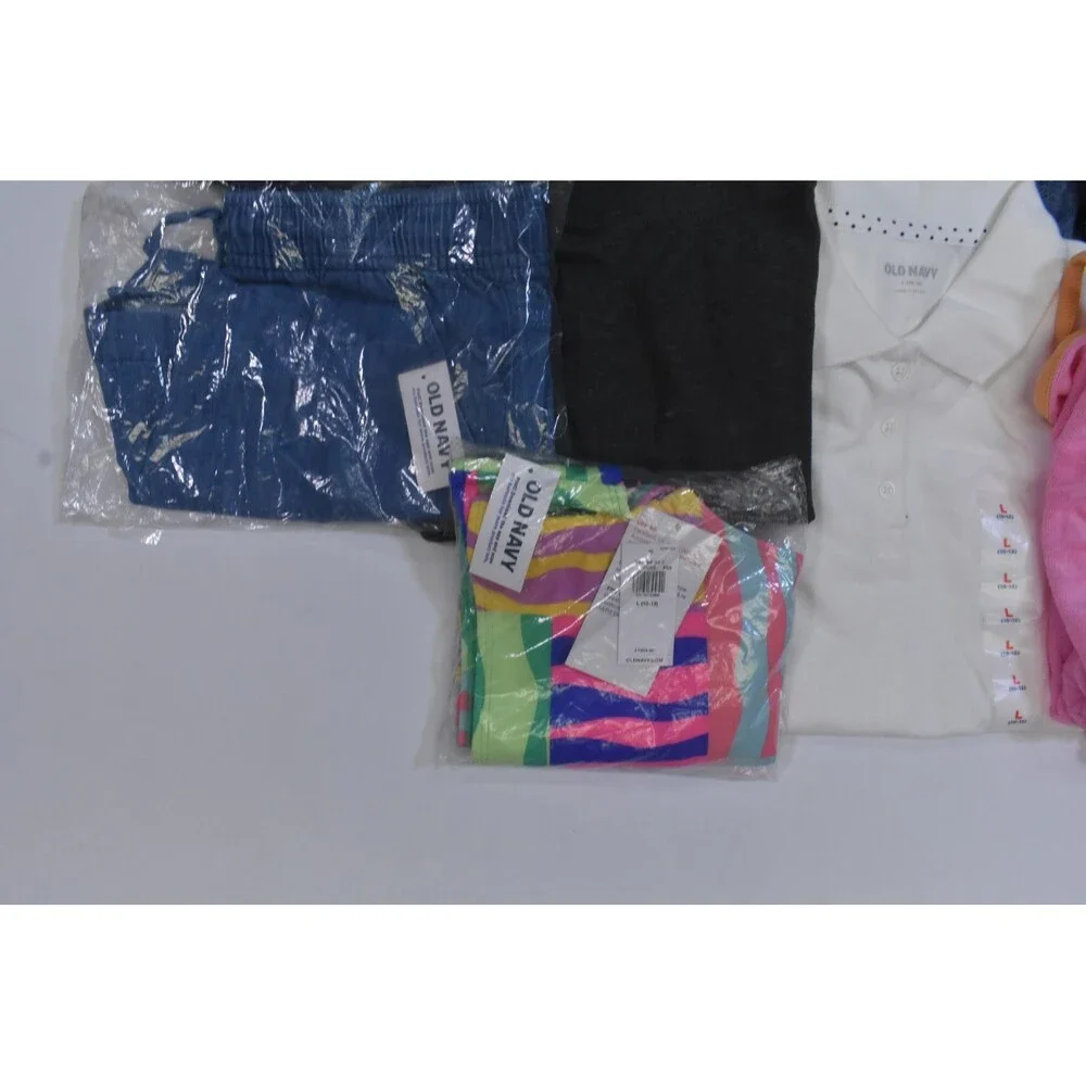 Old Navy Bulk Lot Of 10 Girls Size Large 10/12 Mixed Season Tops Bottoms Shorts