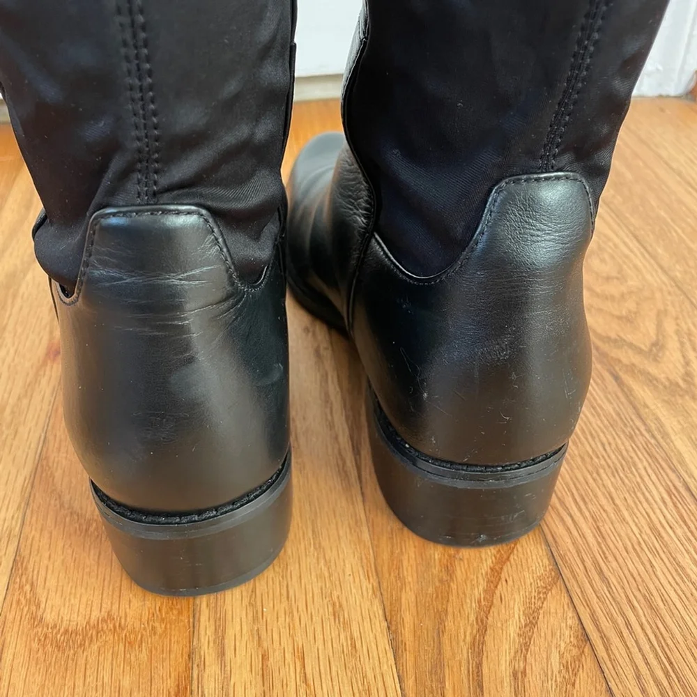 Blondo Leather Waterproof Over the Knee OTK Boot Block Heel 6