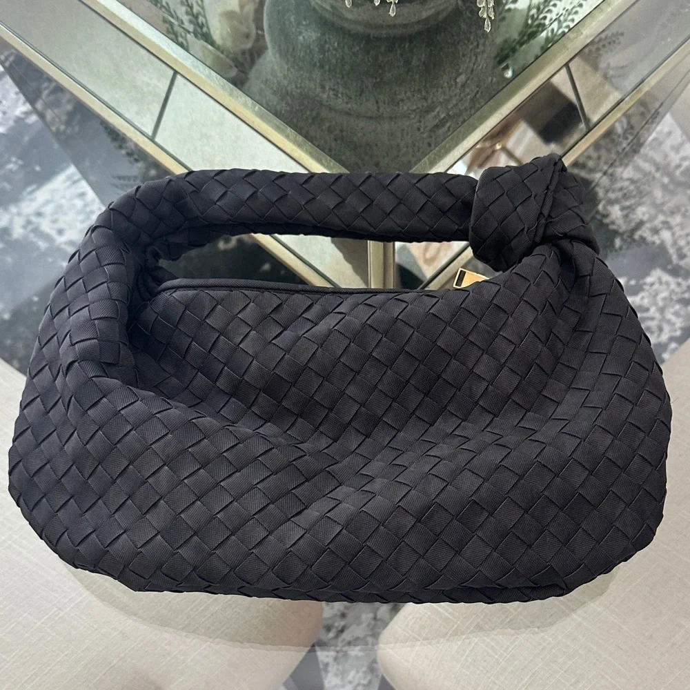 Black Woven Women's Bag