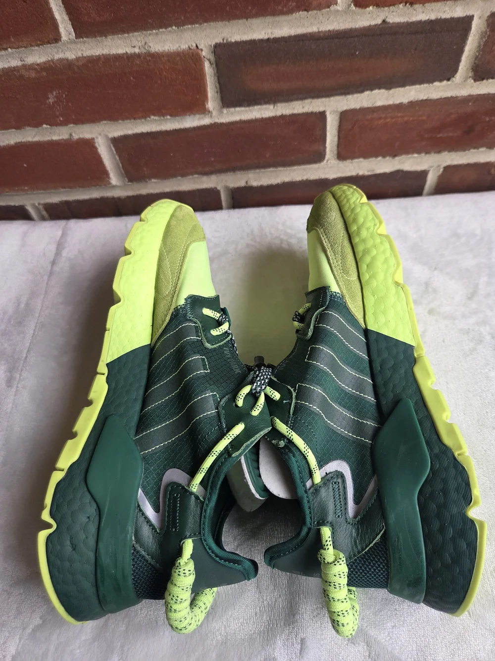 Adidas x IVY PARK Nite Jogger Green Volt Boost Sneakers Men's 8.5 US