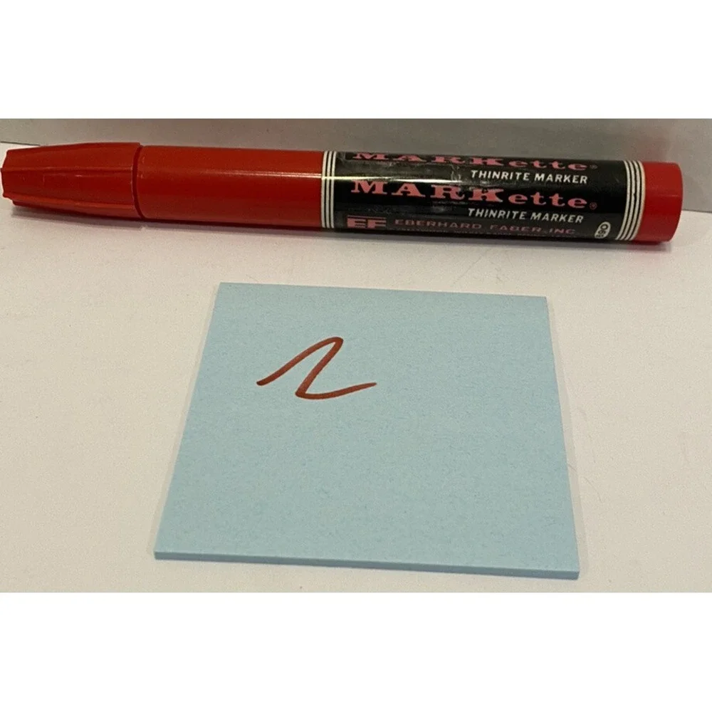Vintage MARKette Thinrite Marker Eberhard Faber Red Color
