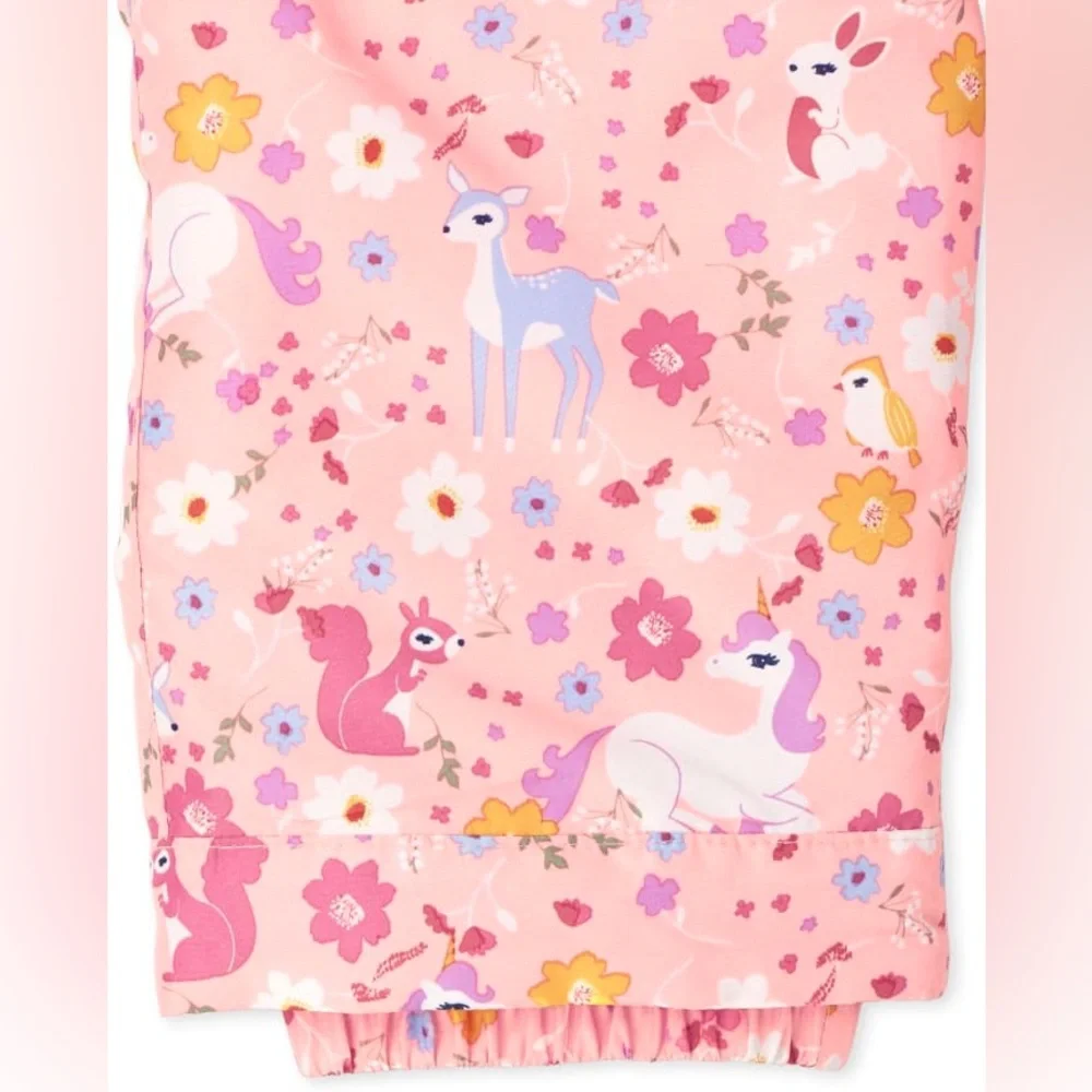 The Children’s Place Toddler Girls Print Snow Overalls Pink Size 5T