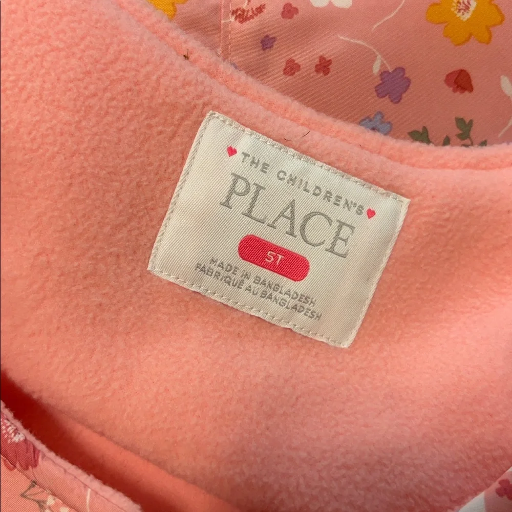 The Children’s Place Toddler Girls Print Snow Overalls Pink Size 5T