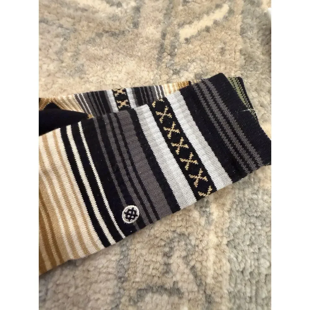 Stance Kids Sz Large Striped Crew Socks NEW